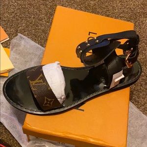 Brown gladiator sandals